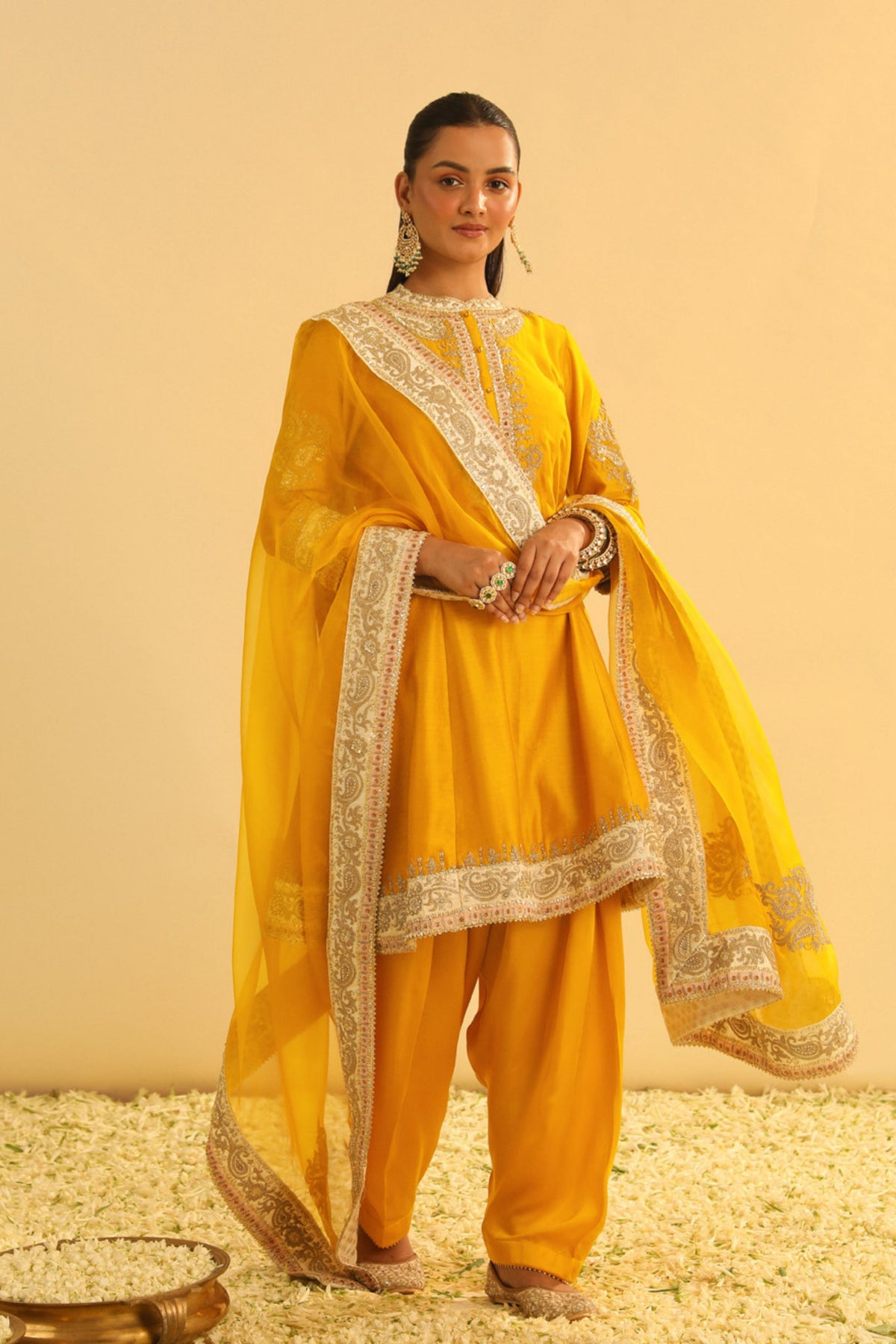 Amani Mustard Kurta Set