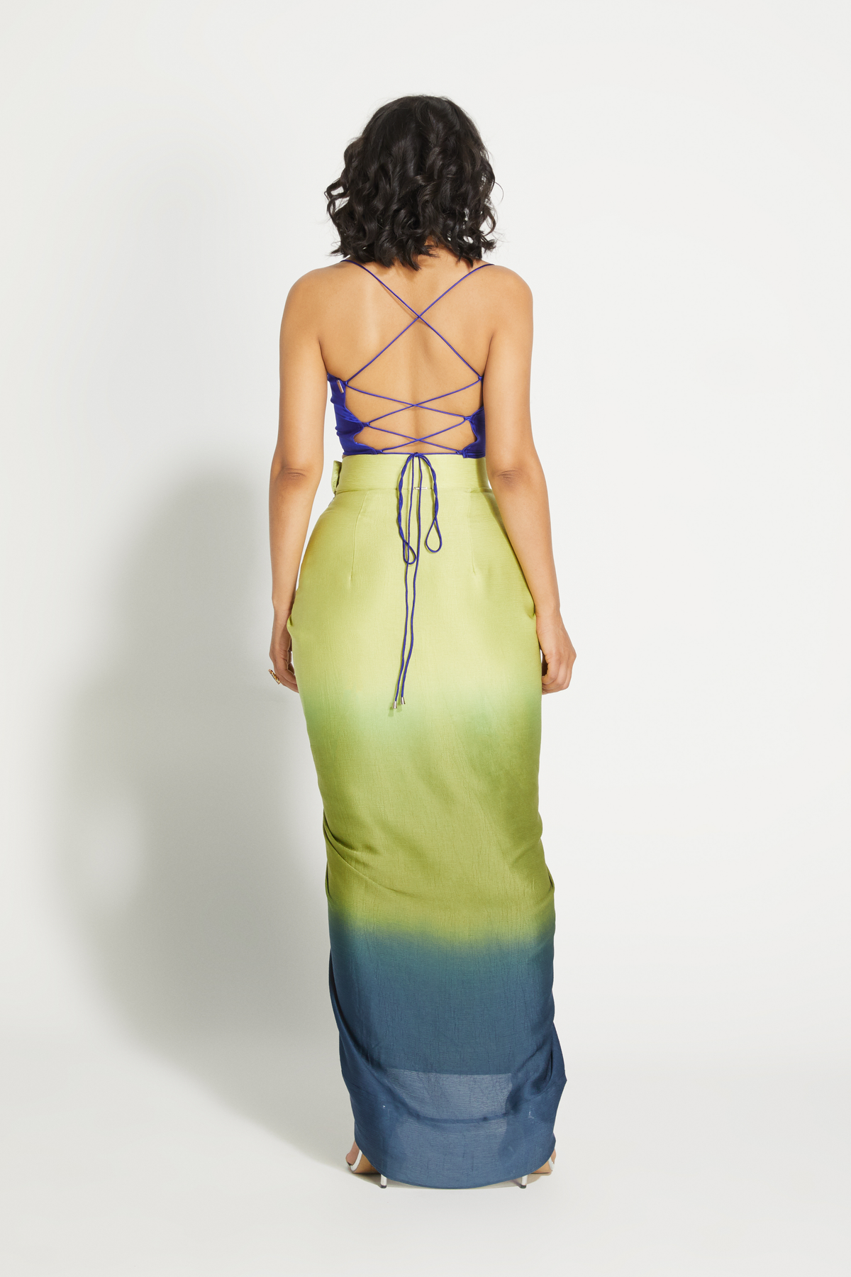 Ombrè Draped Skirt