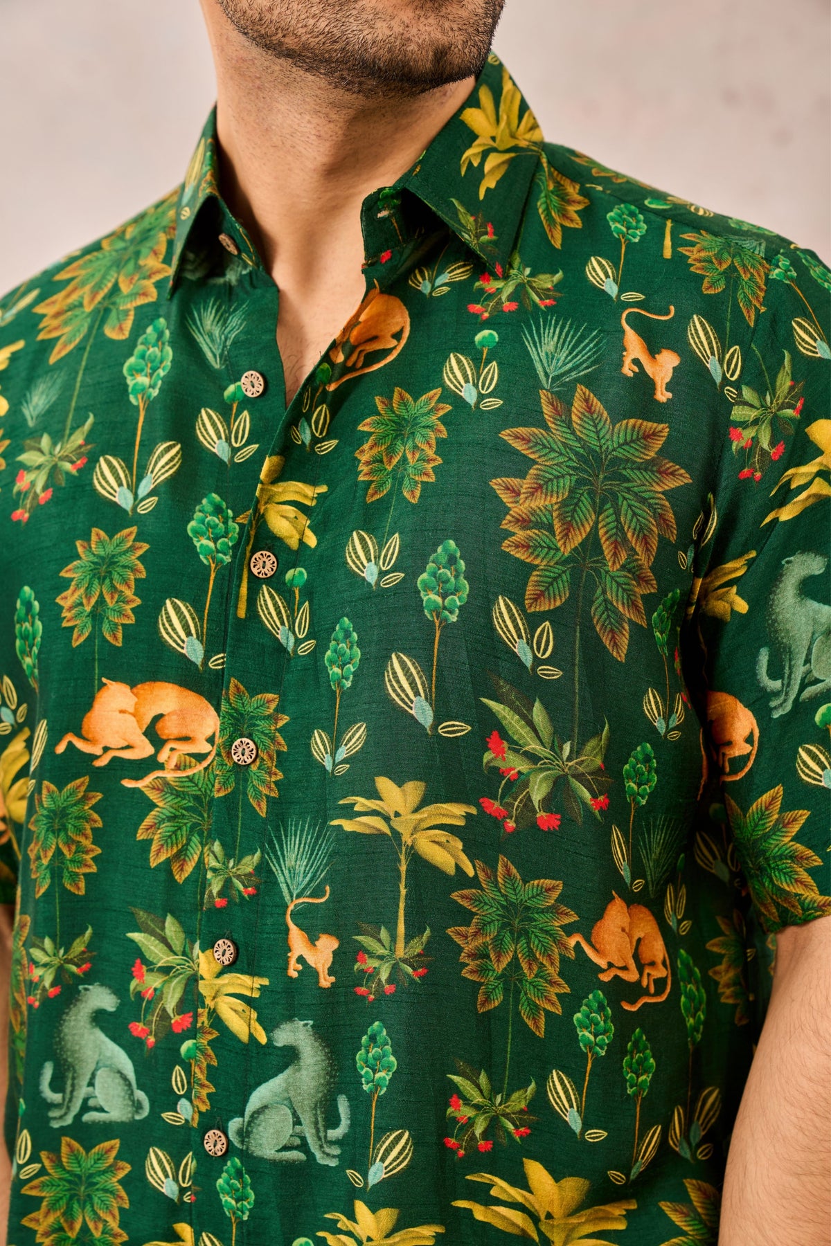 Green Tropical Rhapsody Shirt