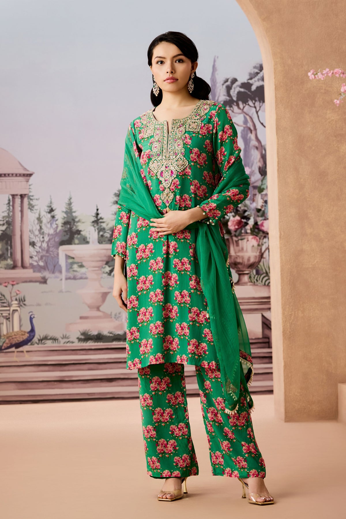 Ntu Green Kurta Set