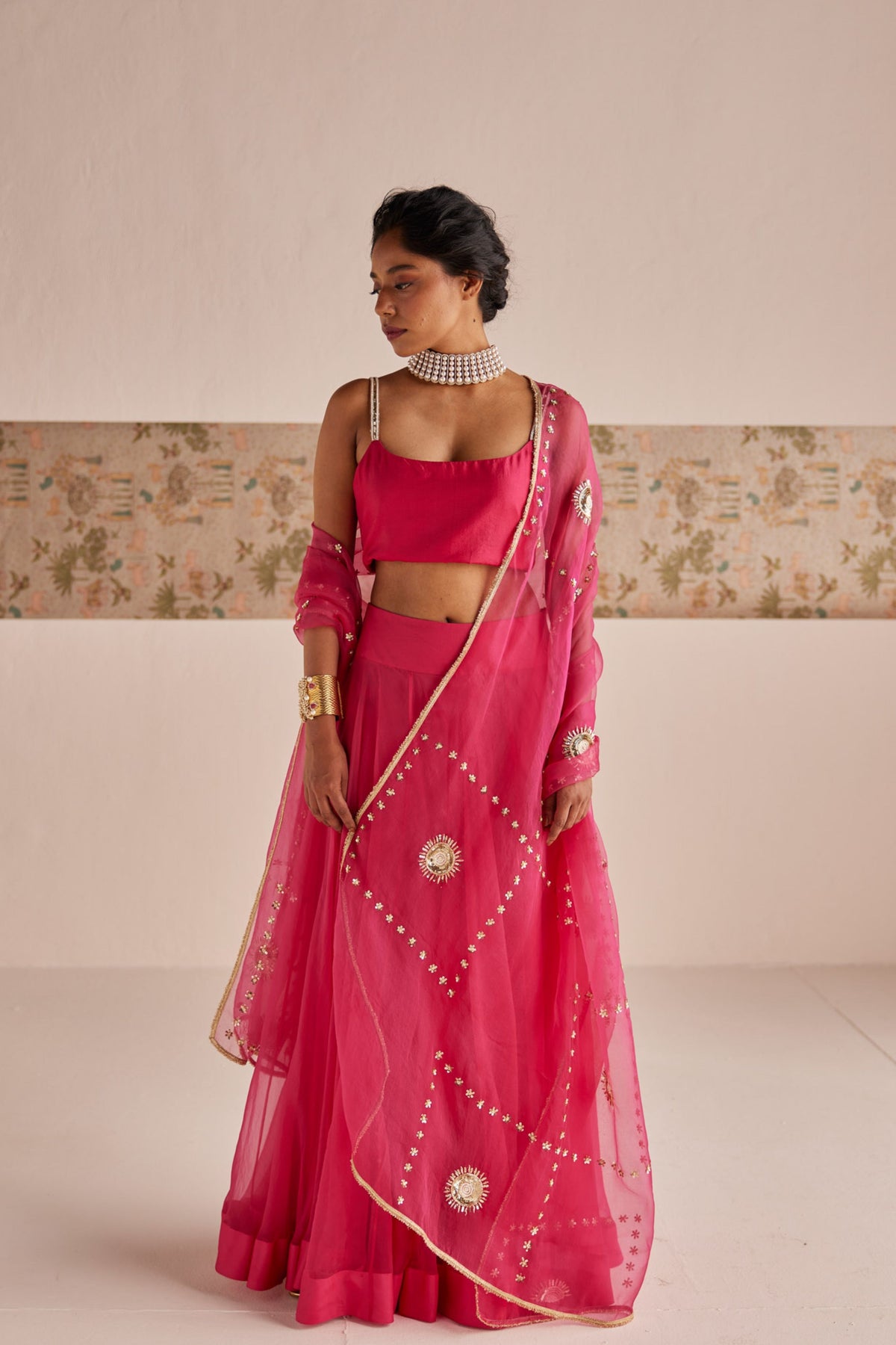 Fuchsia Lehenga Set