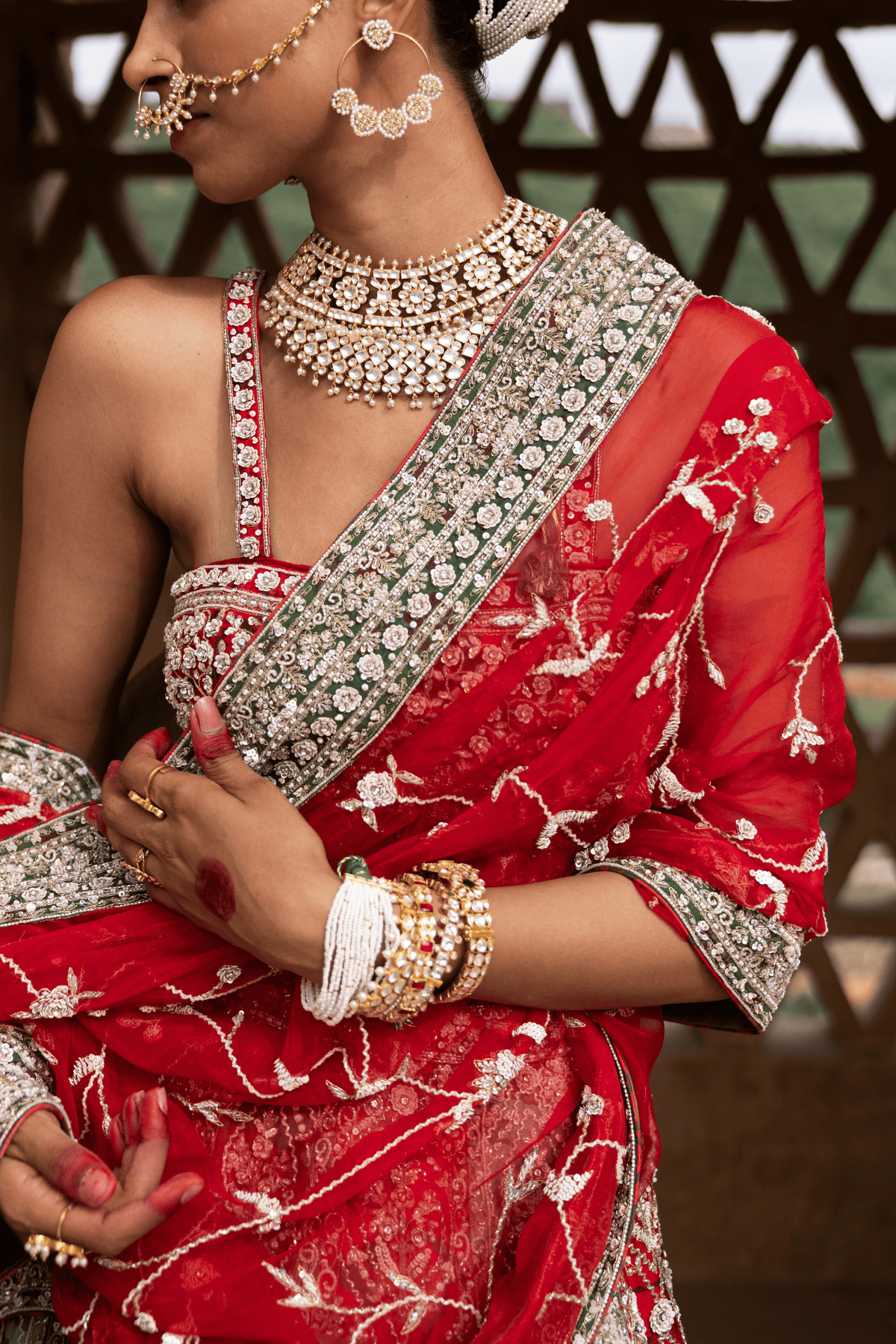 Signature Raw Silk Wedding Lehenga