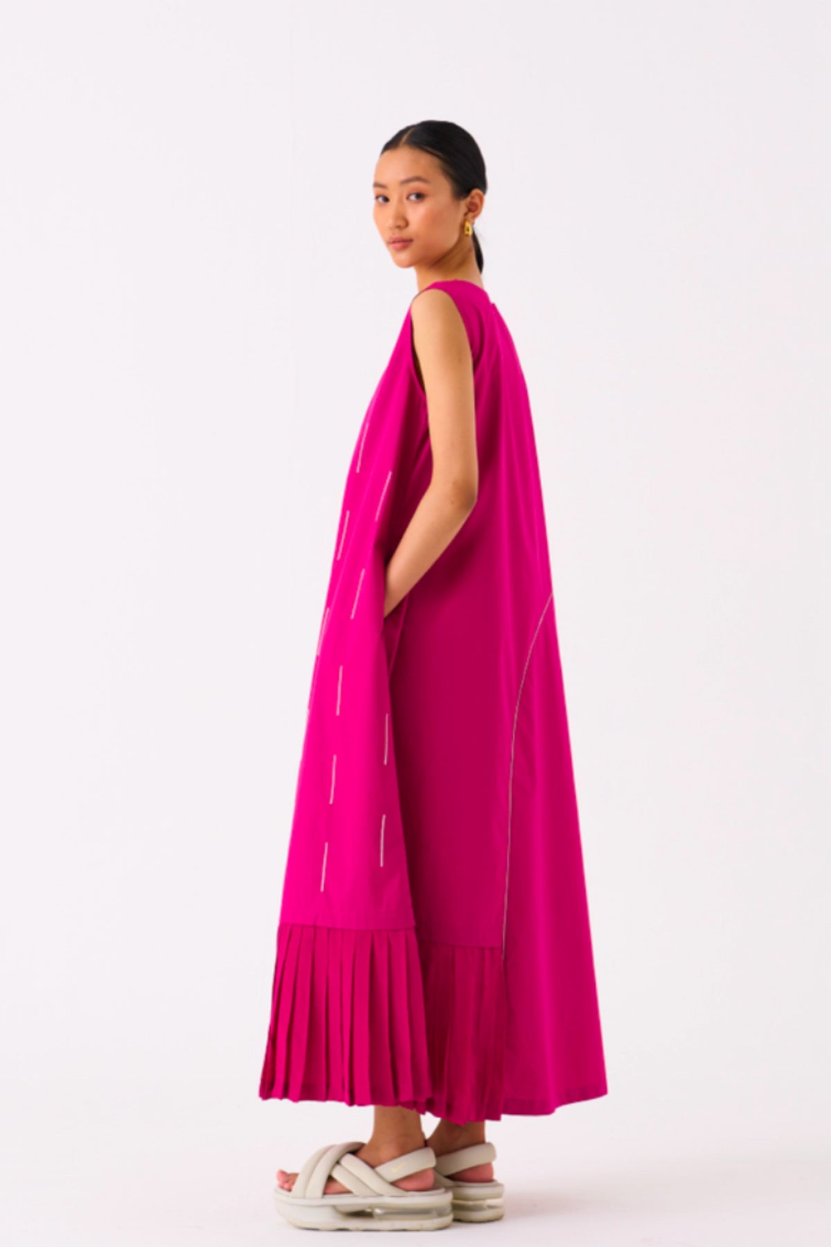 Raindrop Fushia Dress