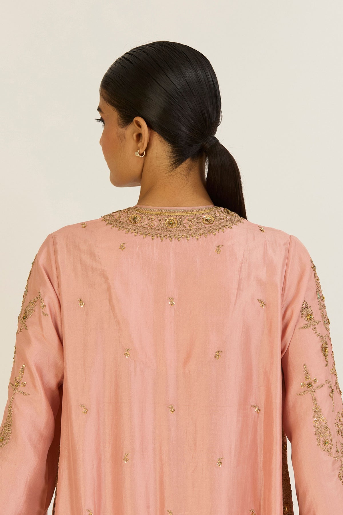 Sehmat Salmon Pink Kurta &amp; Pants