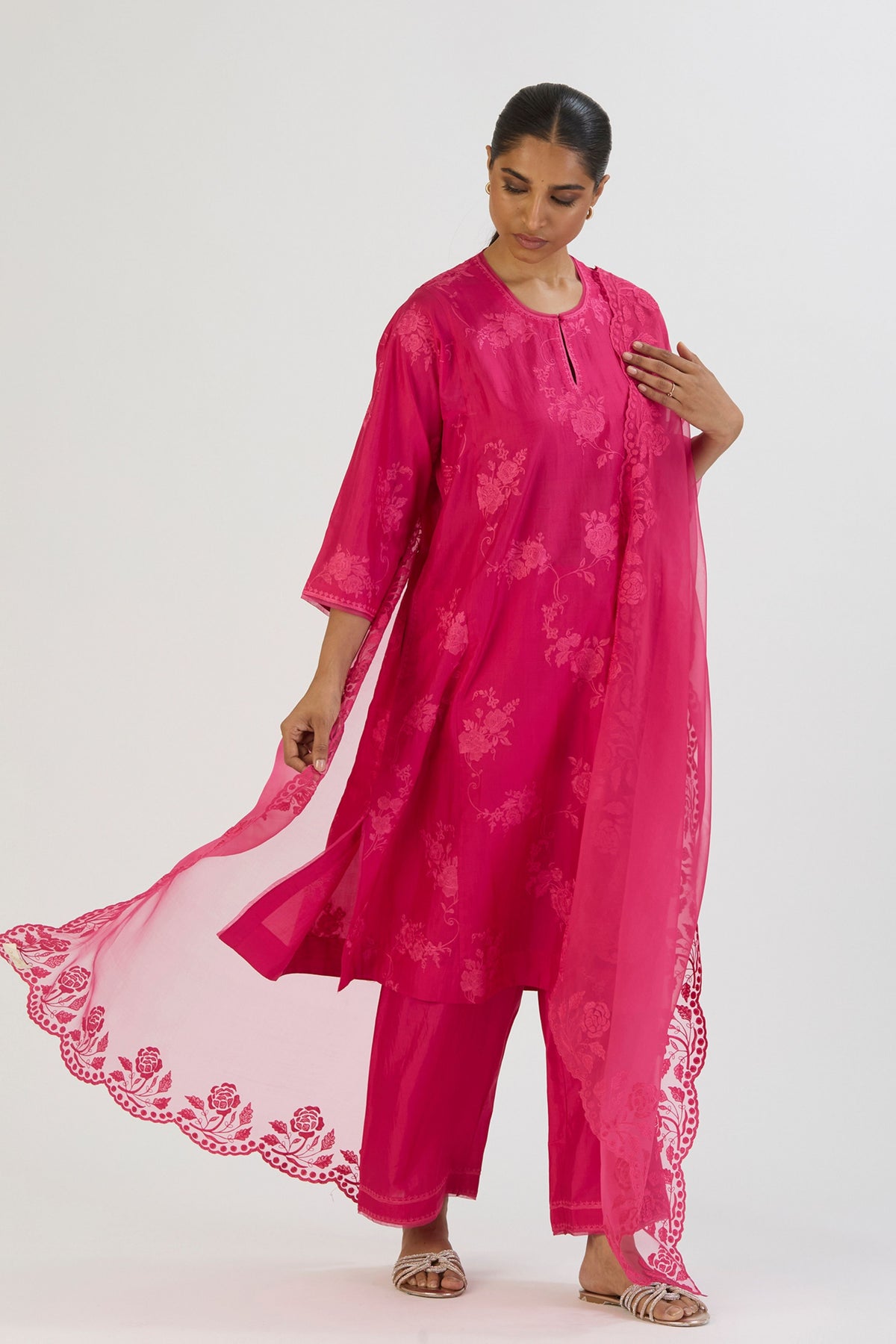 Fuschia Pink Udita Dupatta