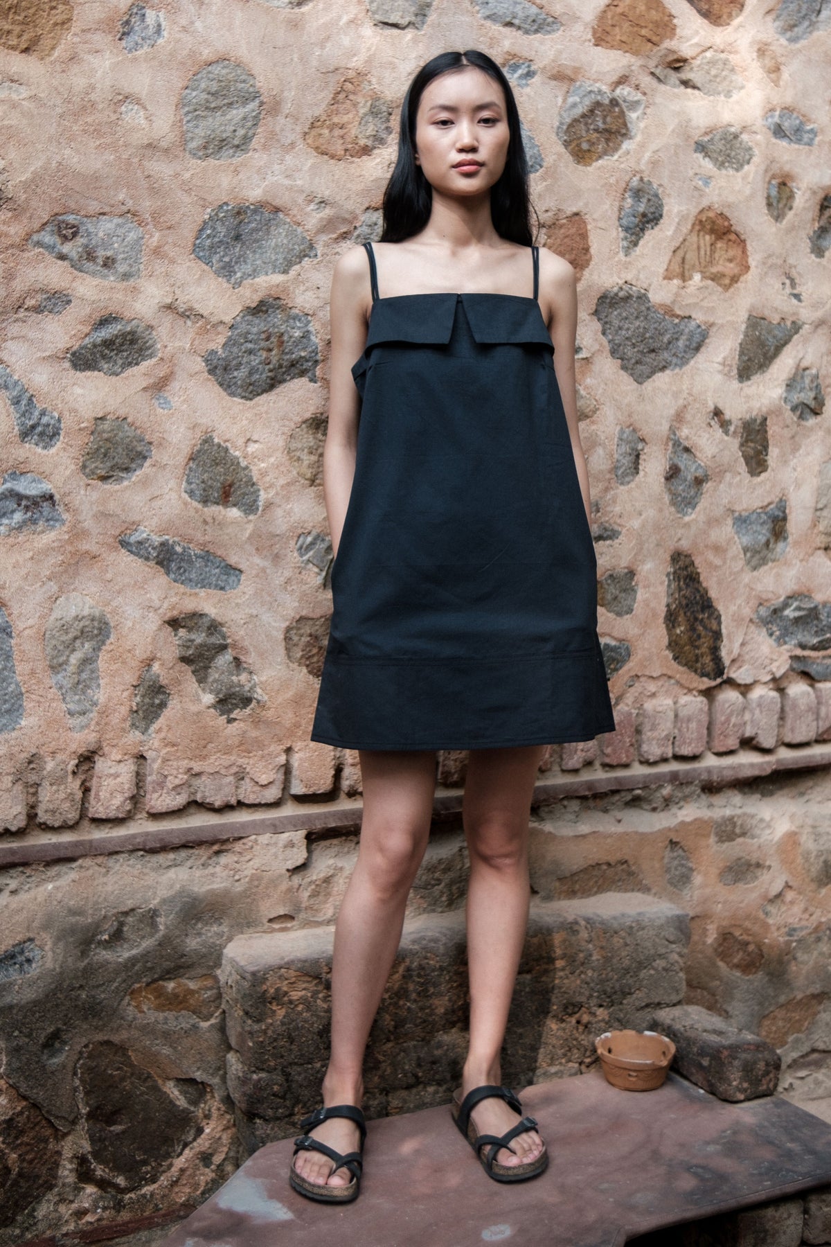 Black Rachel Slip Dress