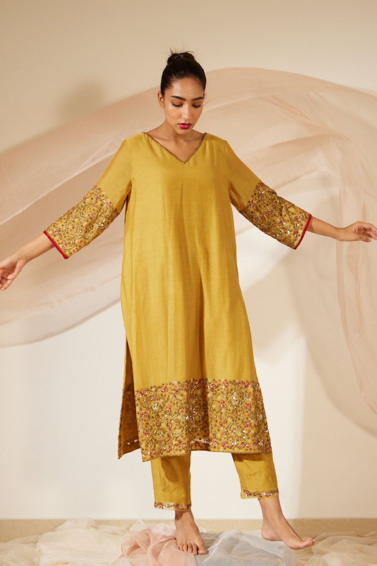 Yellow Gulaal Kurta