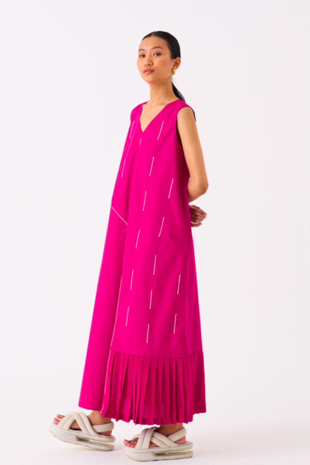 Raindrop Fushia Dress