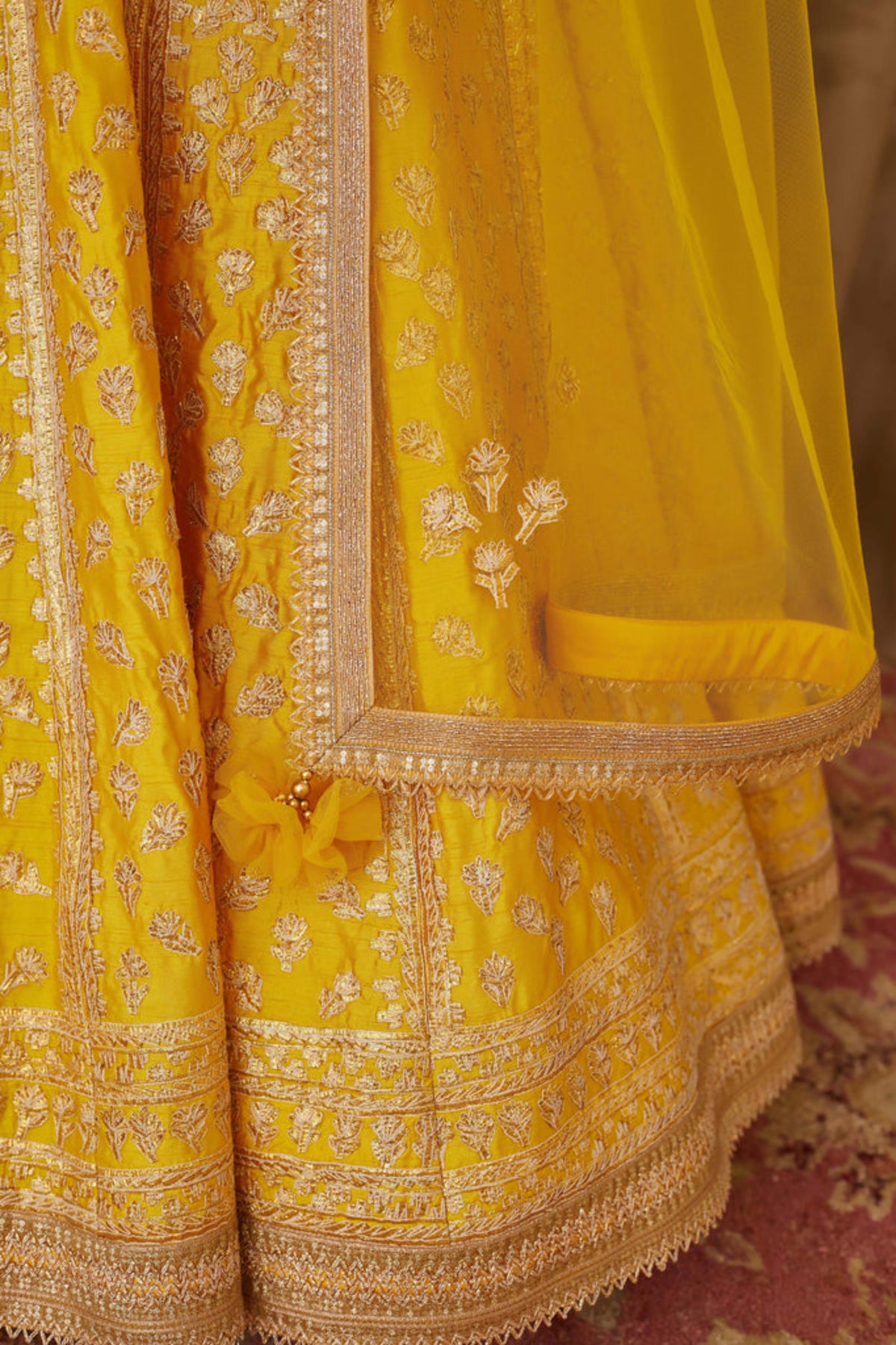 Yellow lehenga set