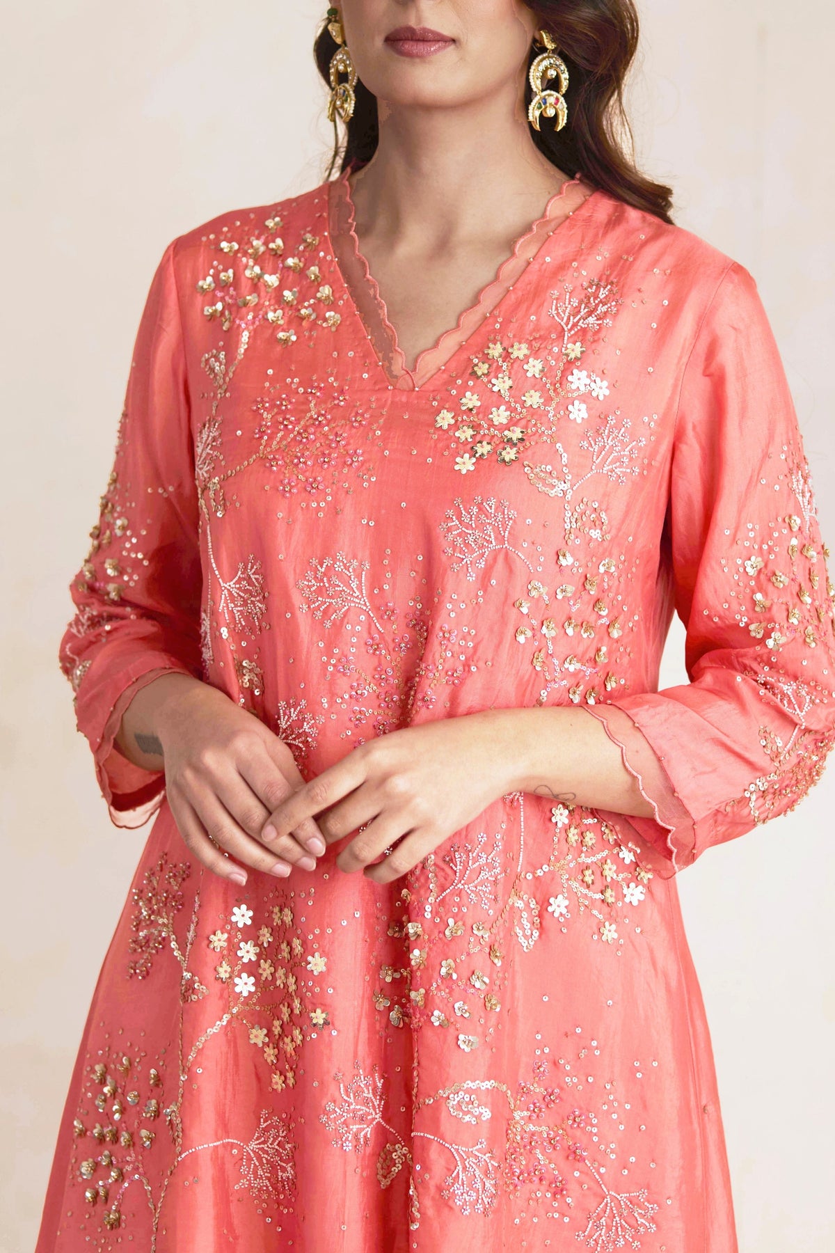 Flamingo Sharara Set