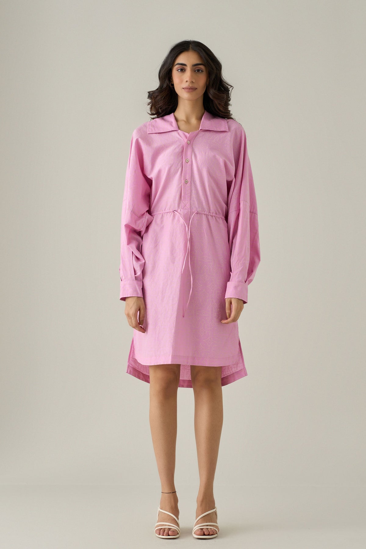 Flamingo Shirt Dress