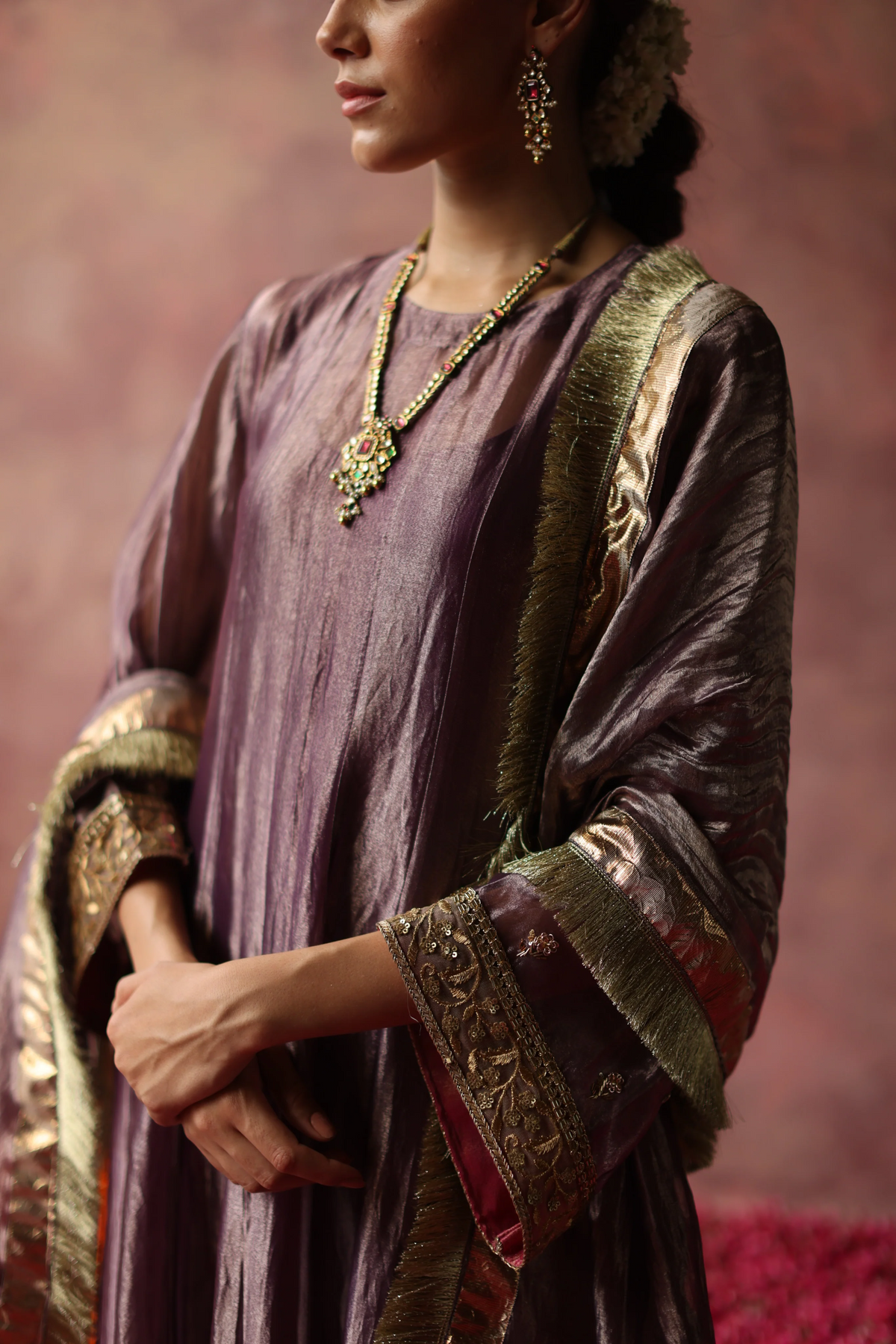 Zaahra Purple Kurta Set