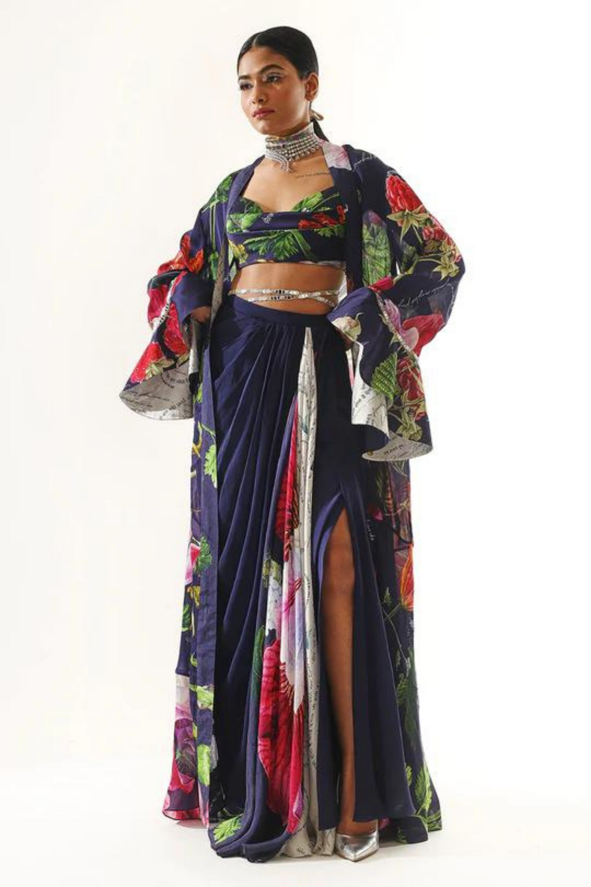 Mitali Printed Cape Set