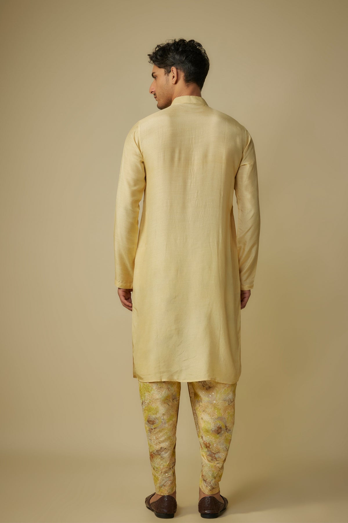 Yellow Kurta With Dhoti