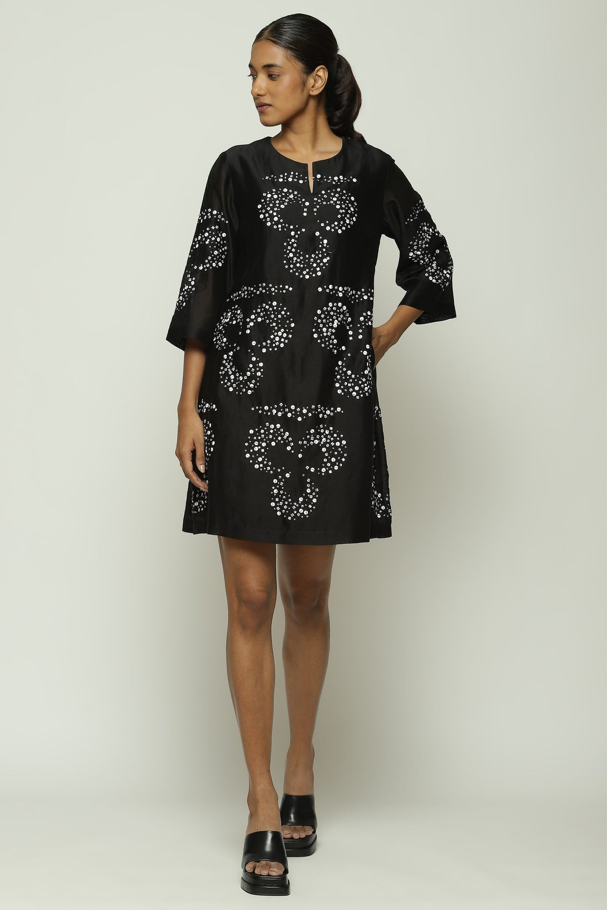 Embroidered Ottoman Moon Dress