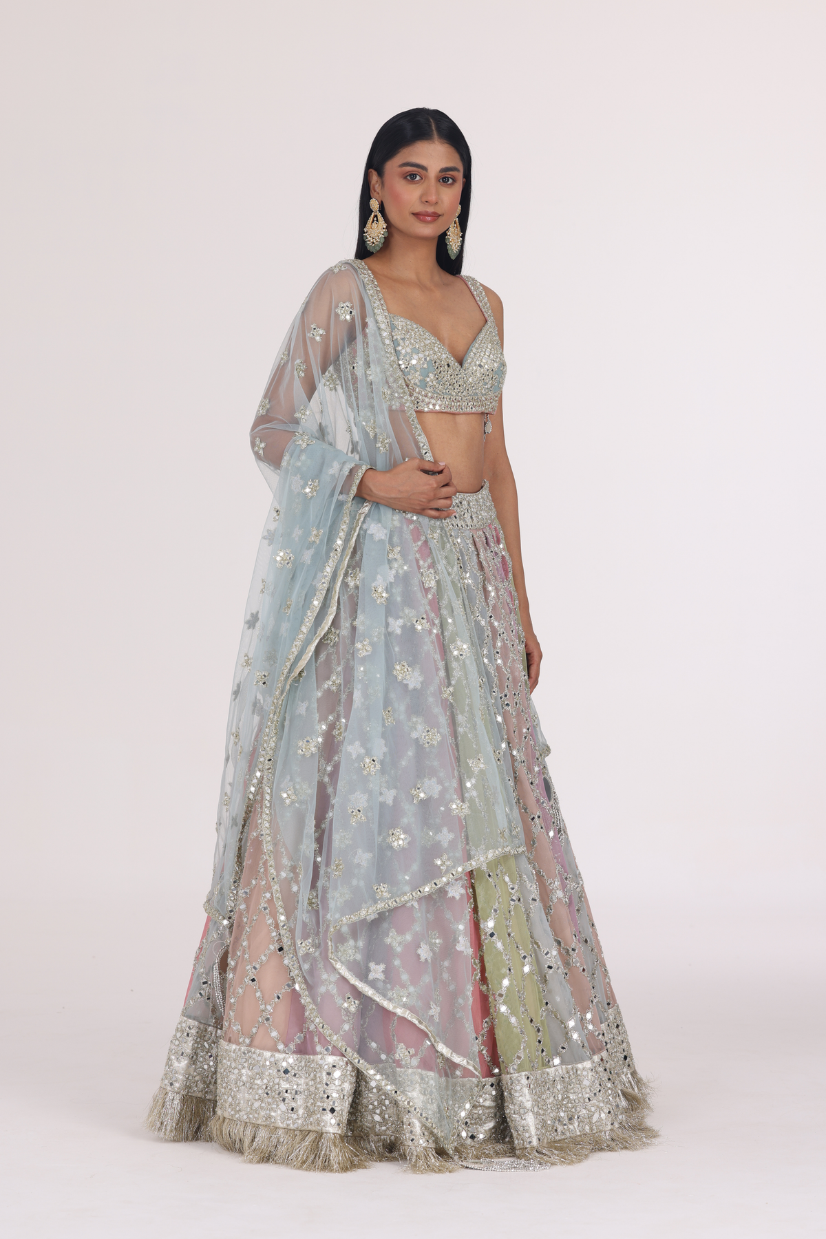 Multicolour Lehenga Set