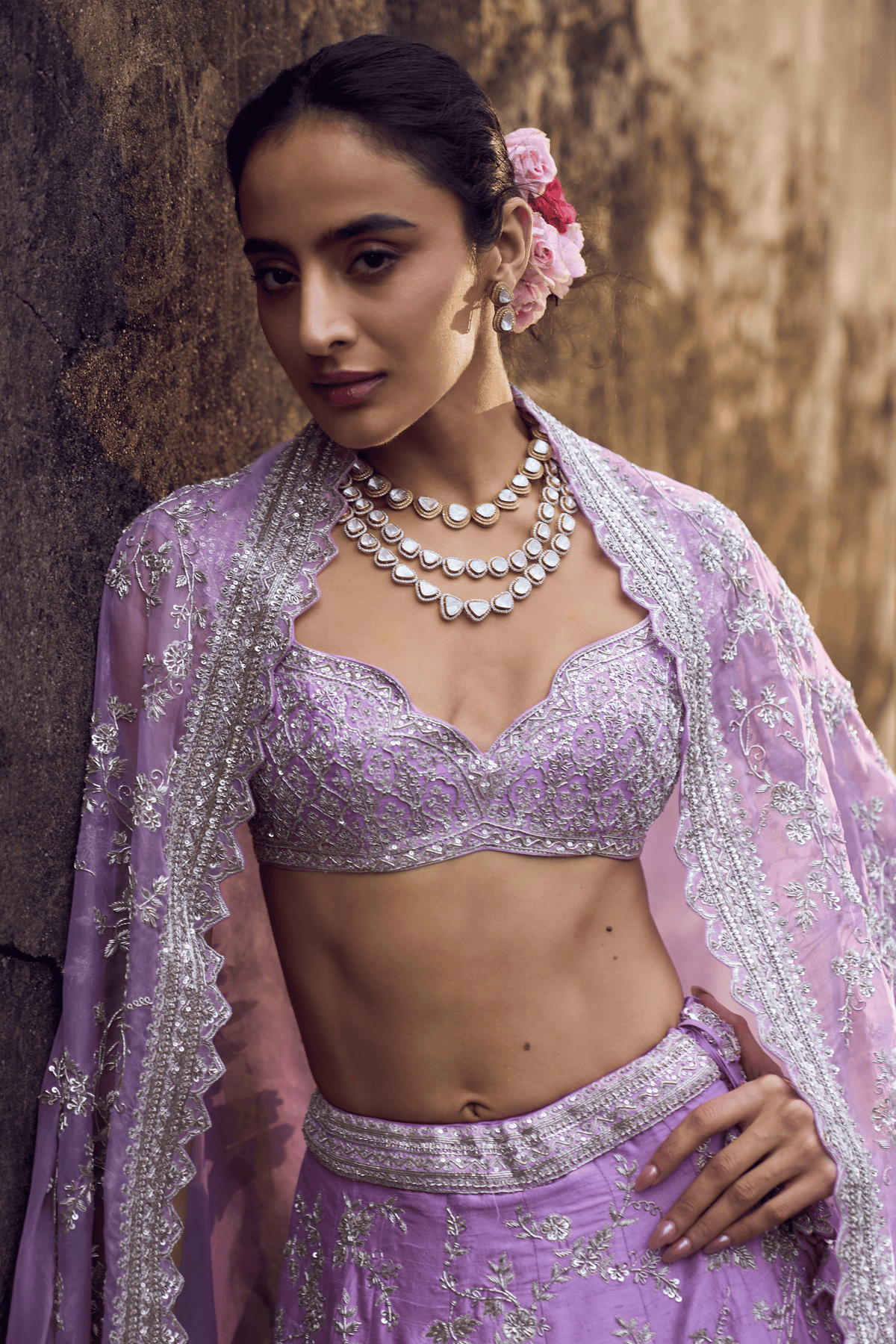 Lavender Jiya Lehenga Set