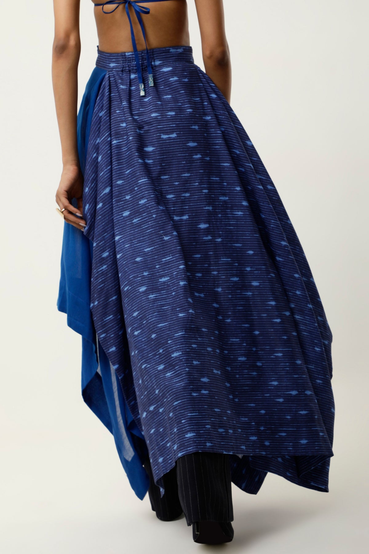 Asymmetrical Cobalt Skirt