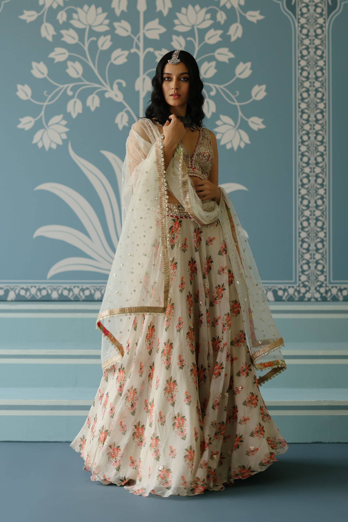 Ivory Esha Lehenga Set