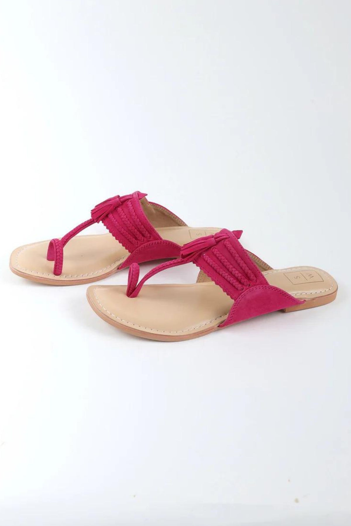 Fushsia Kolhapuri Sandals