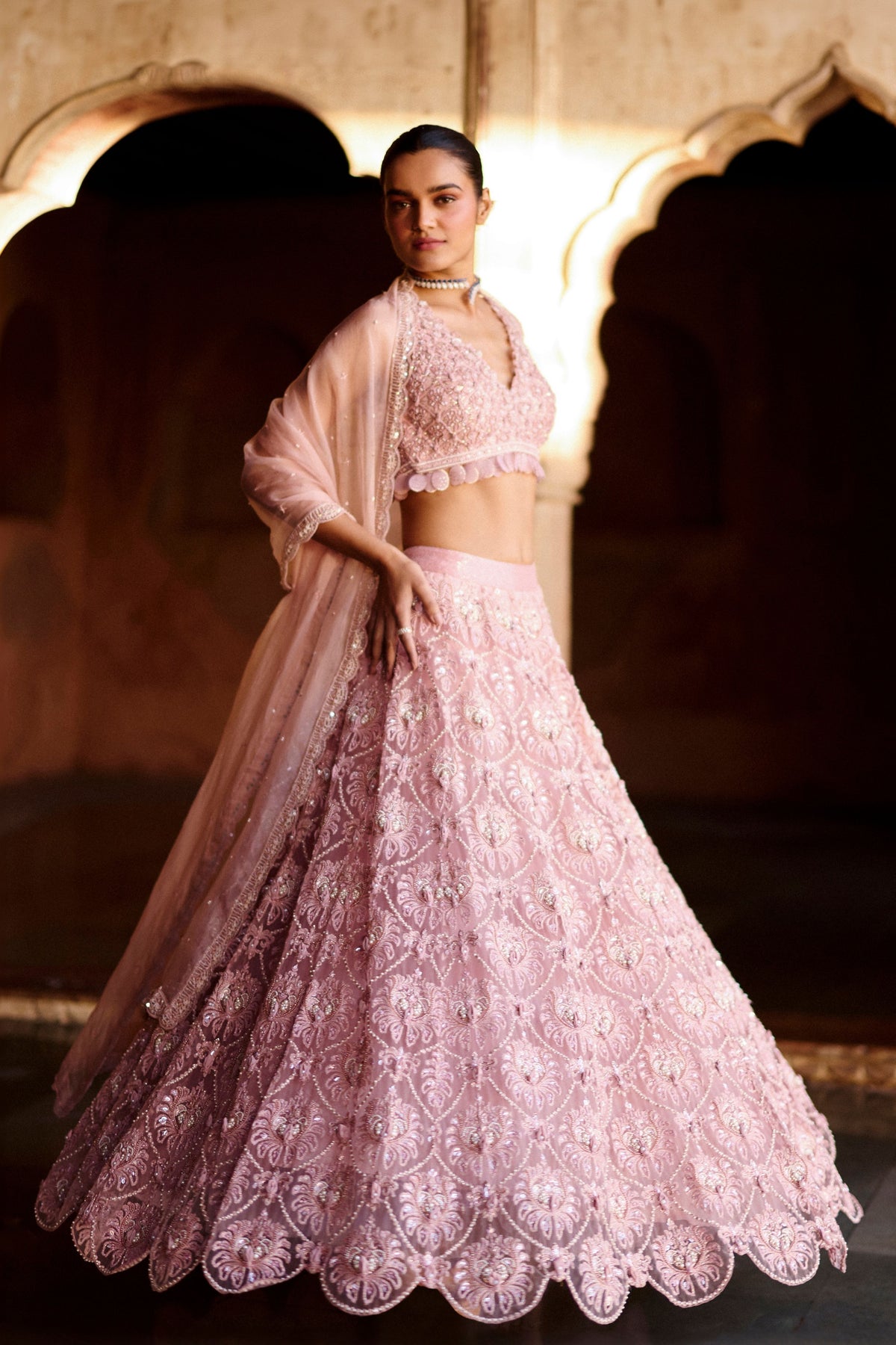 Munir Lehenga Set