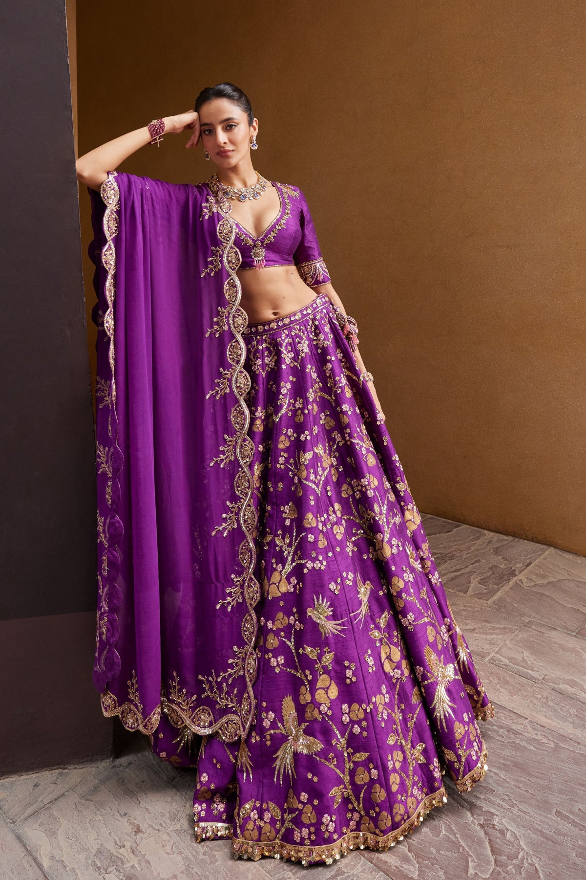 Purple Lehenga Set