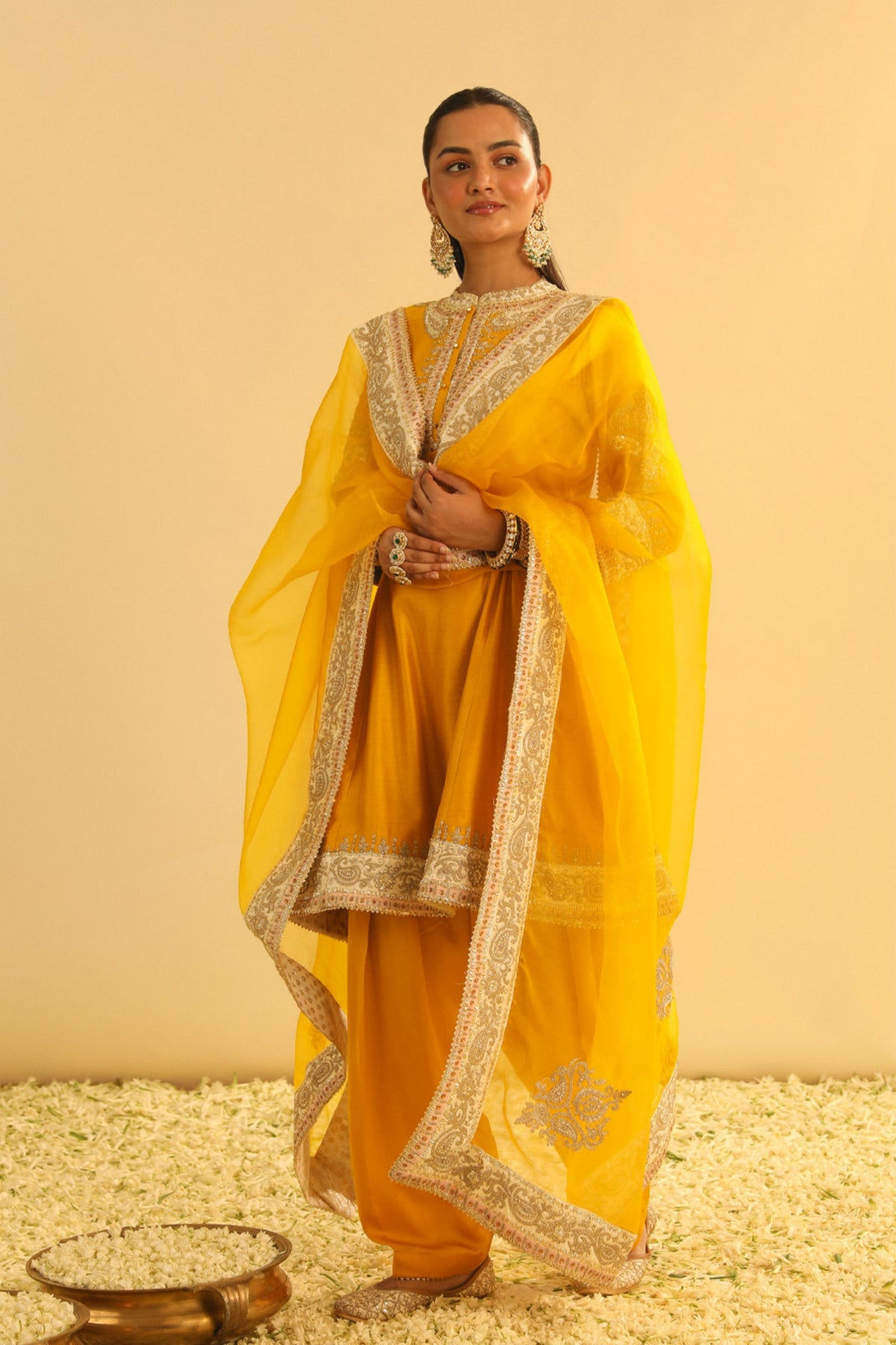 Amani Mustard Kurta Set