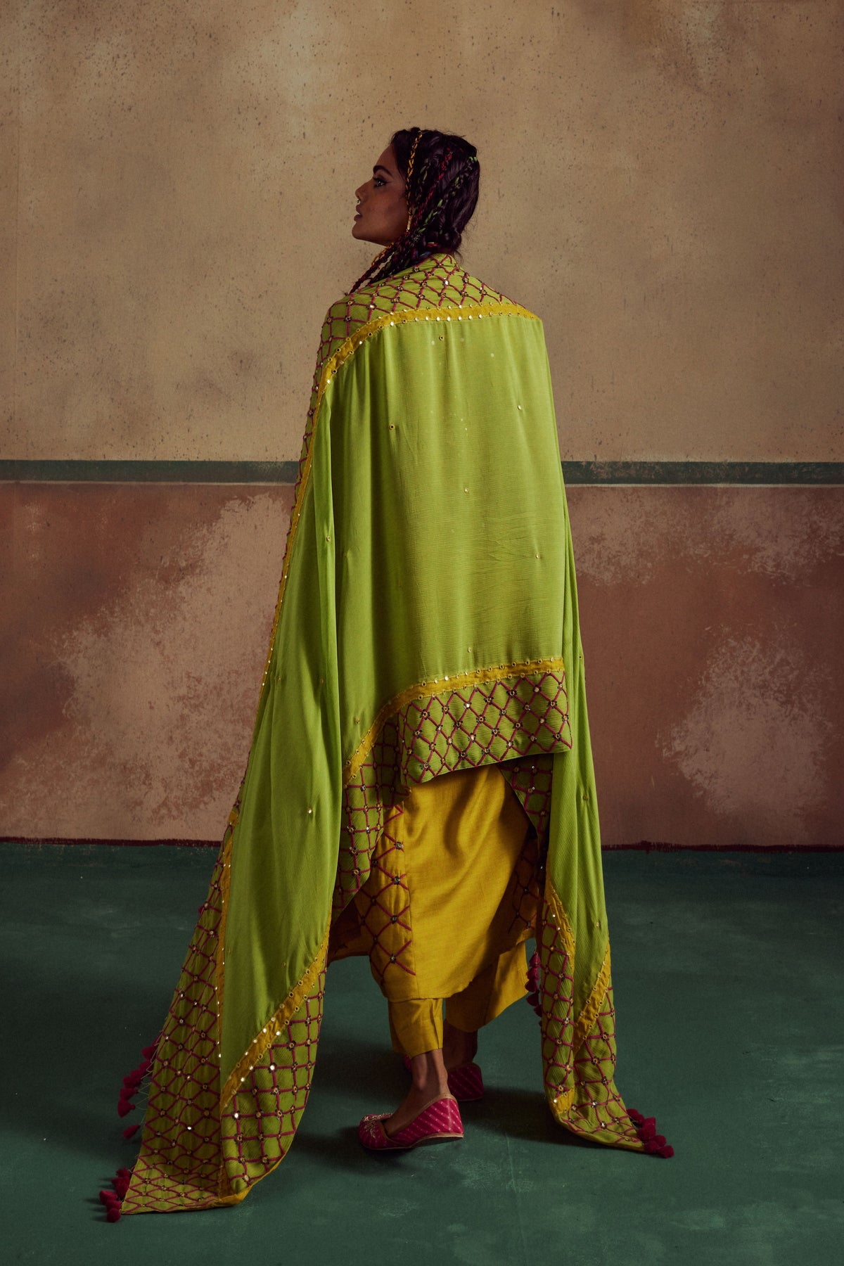 Yellow Suit Set With Dupatta