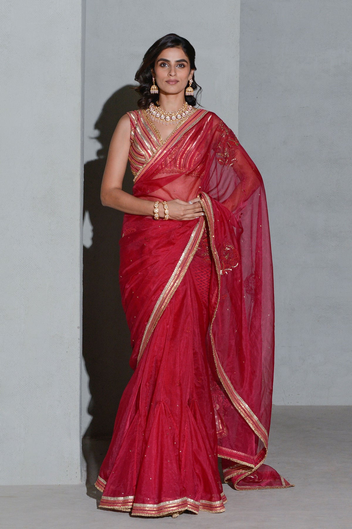 Crimson Lush Saree