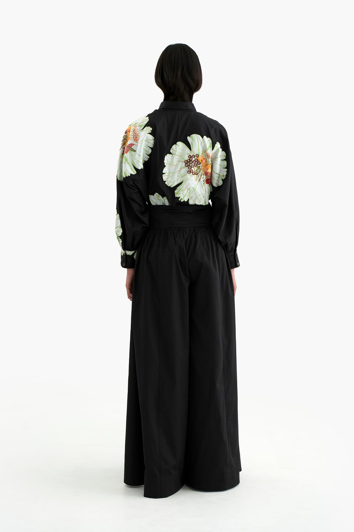 Carnation Patched Kimono Shirt