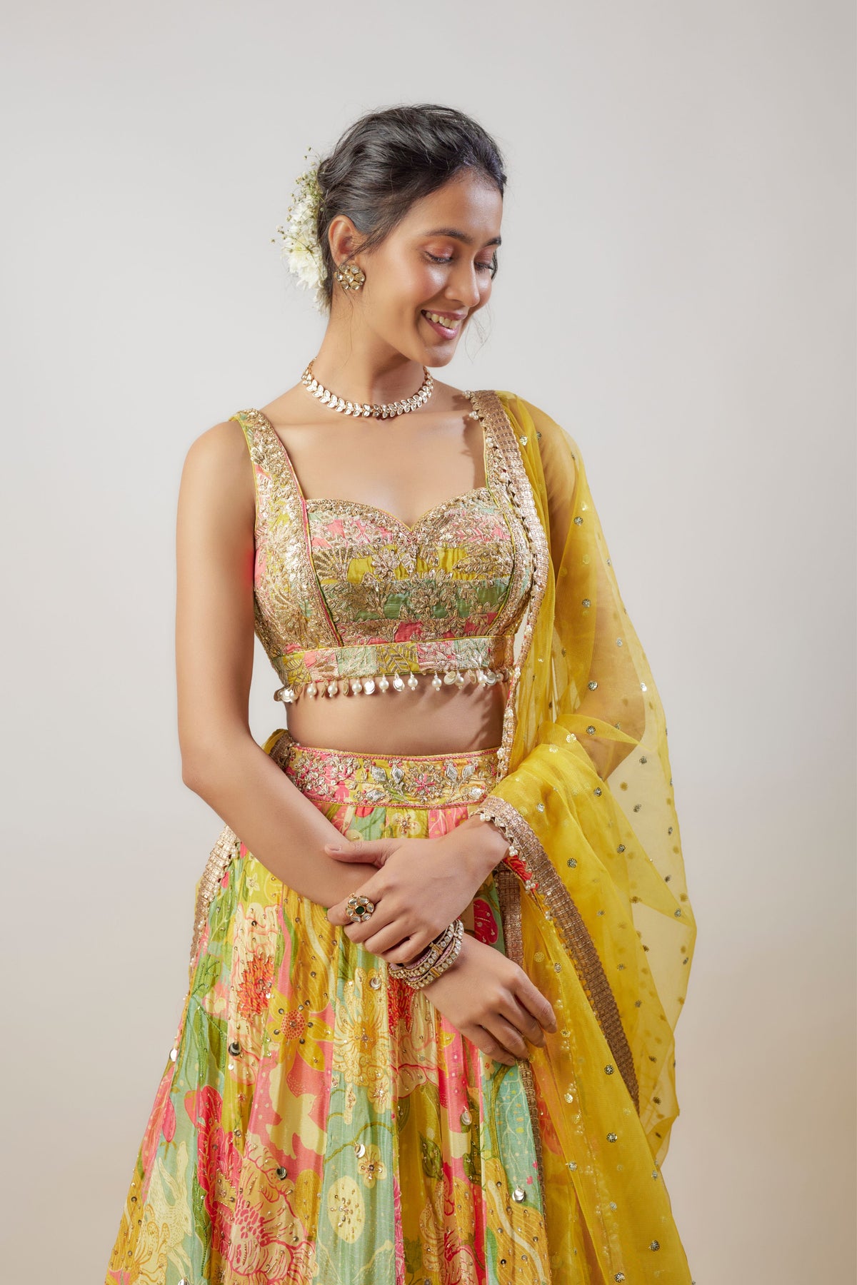 Kamiya Yellow Lehenga Set