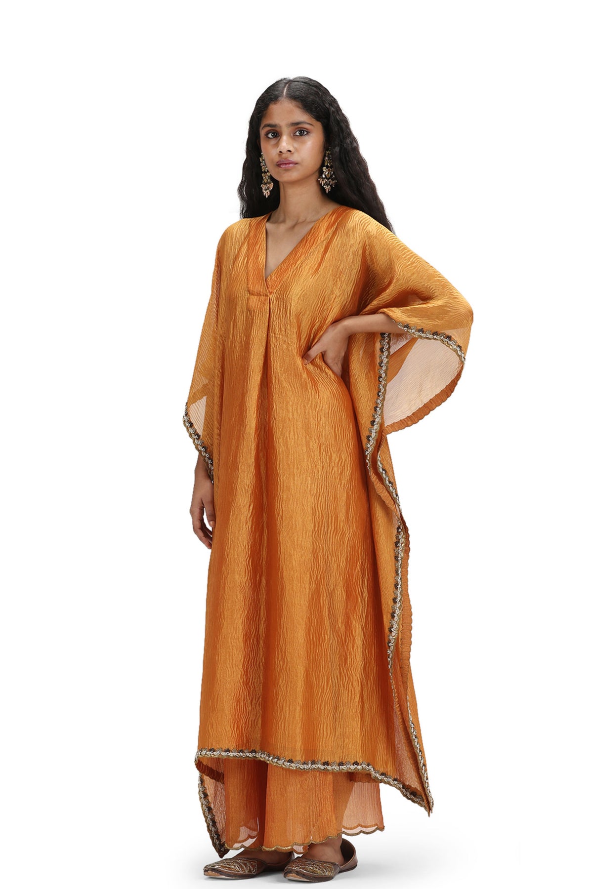 Visista Rust Kaftan Set