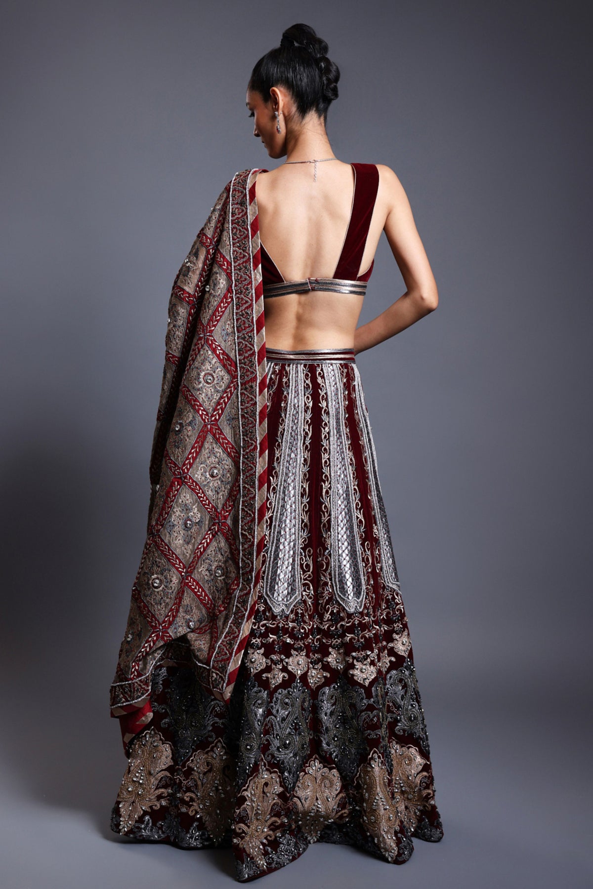 Maroon Lehenga Set