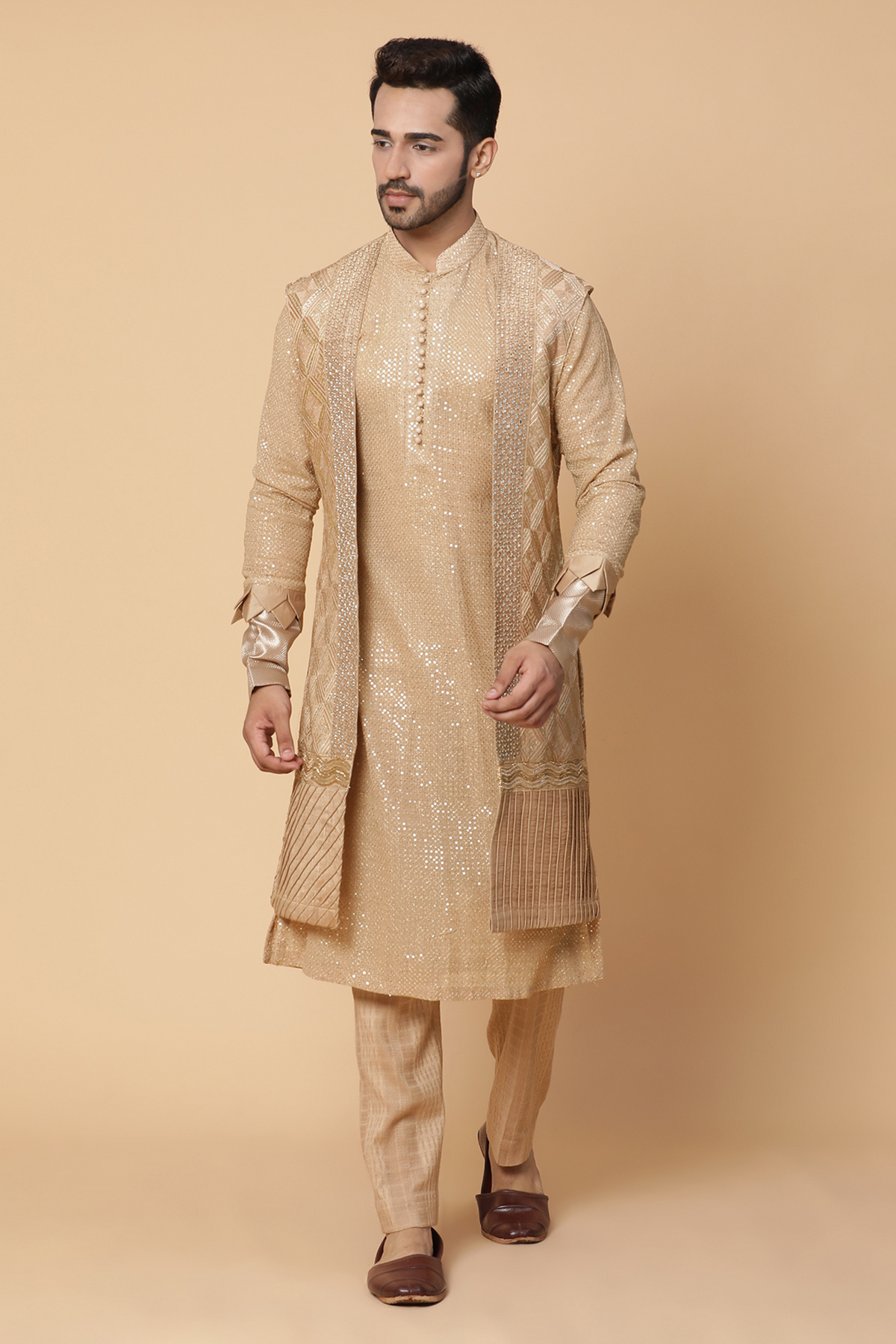 Lehar kurta jacket set