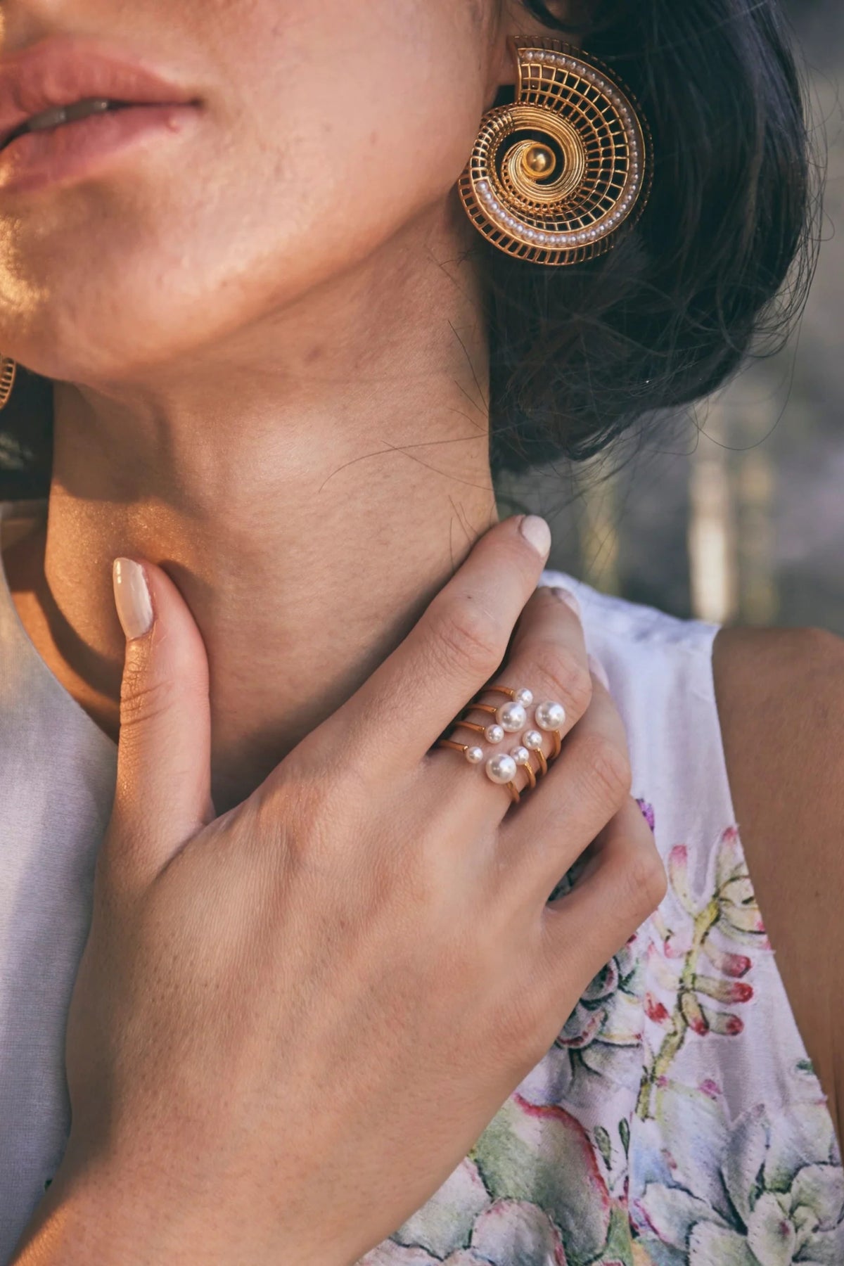 White Octopus Ring