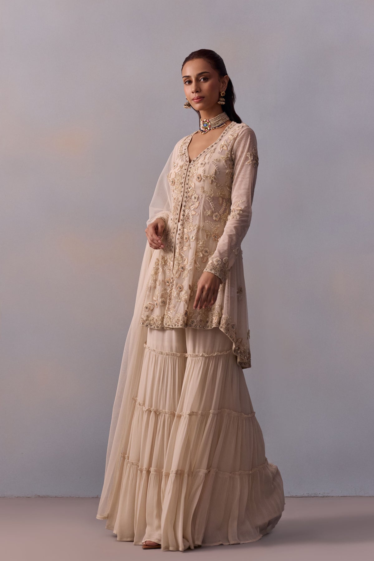 Off-white Mariam Gharara Set