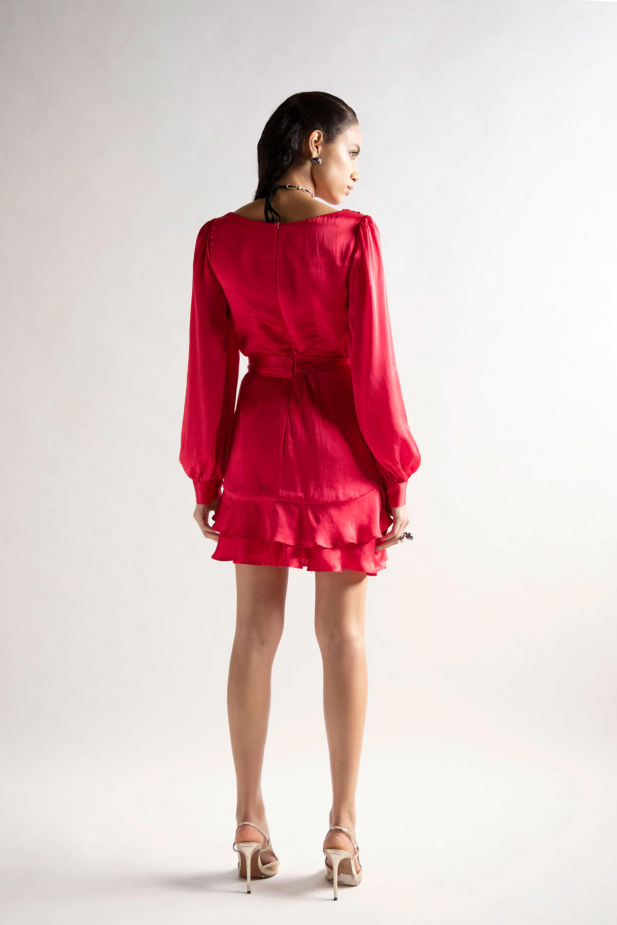 Volant Rouge Dress