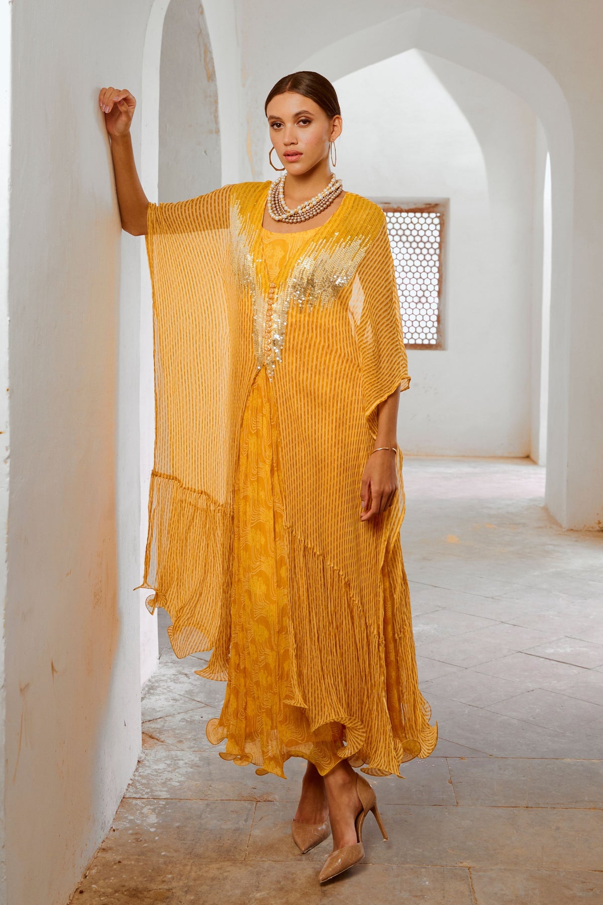 Marigold Bling Kaftan