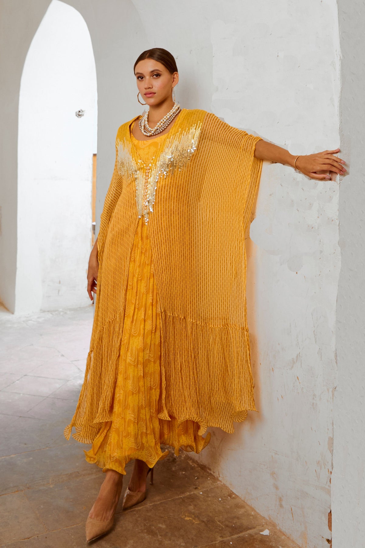 Marigold Bling Kaftan