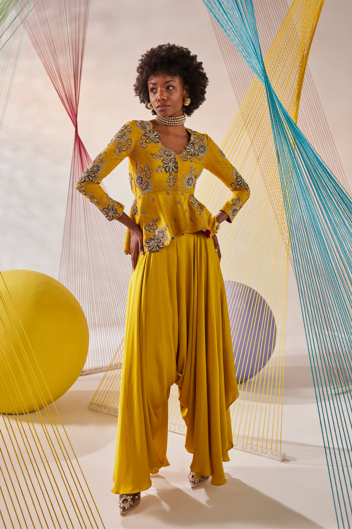 Mustard Suhana Co-ord Set