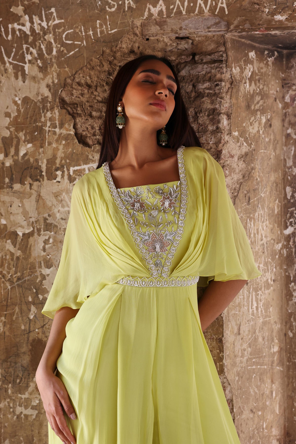 Renell Jumpsuit in Neon Green