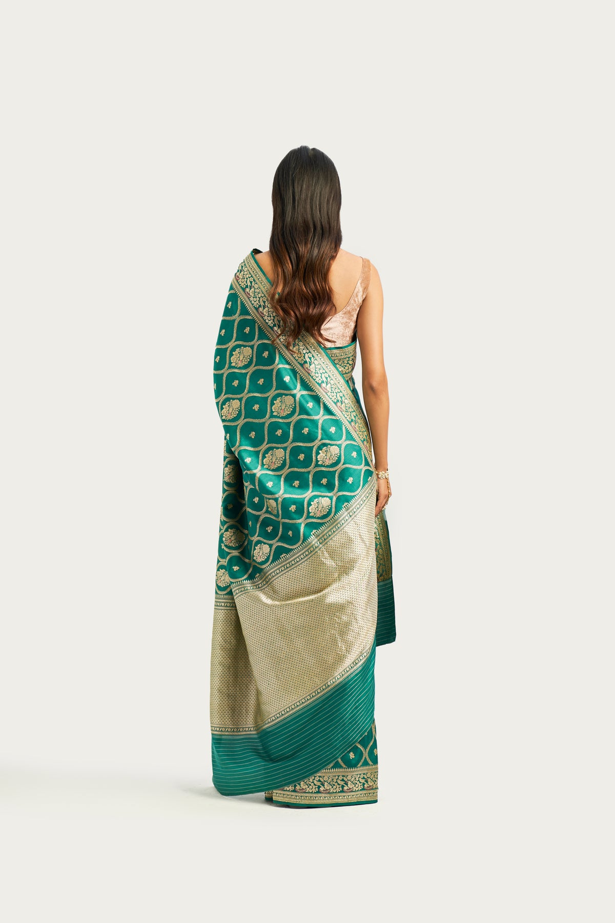 Golpannah jade saree