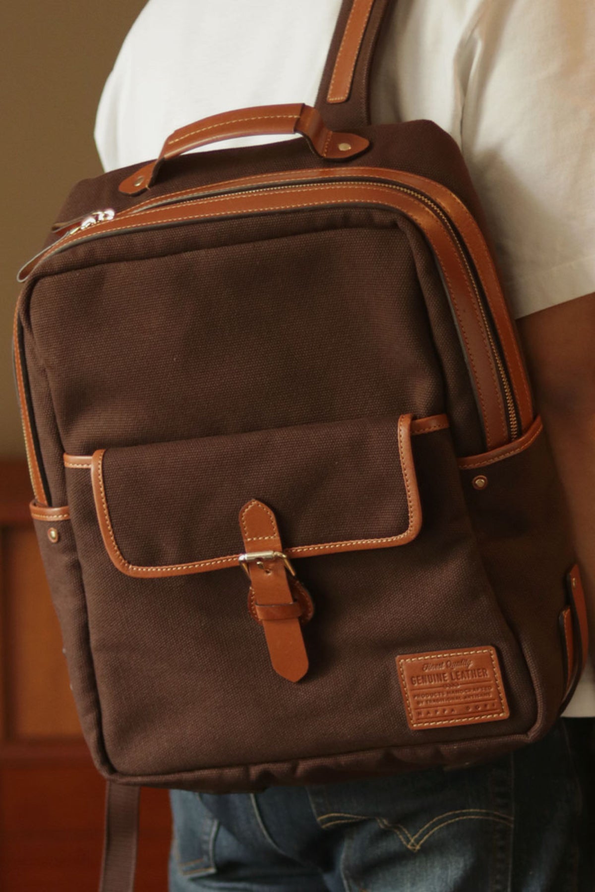 Dark Brown Garrod Backpack