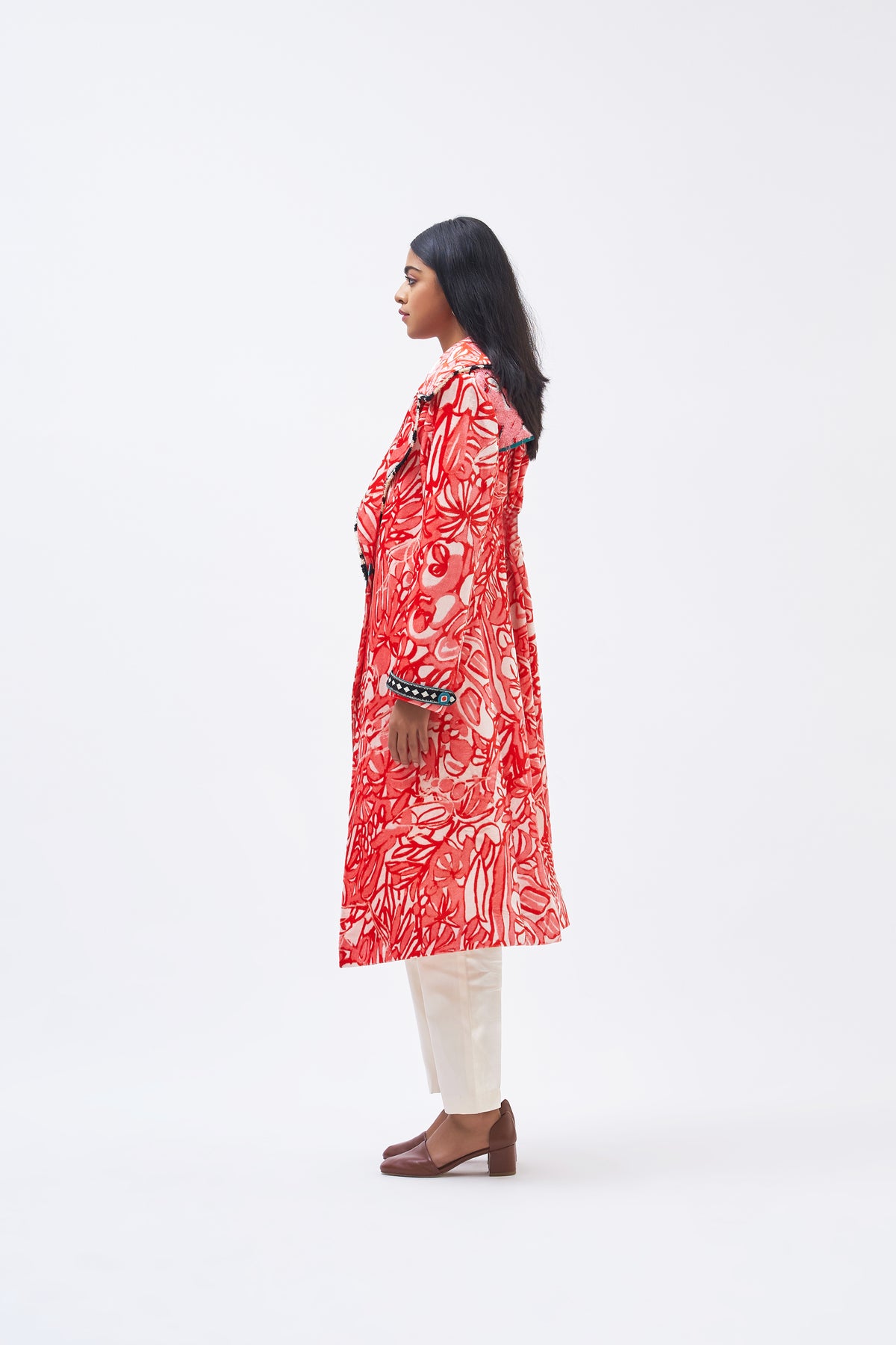 Masai Coral Pink Trench Jacket