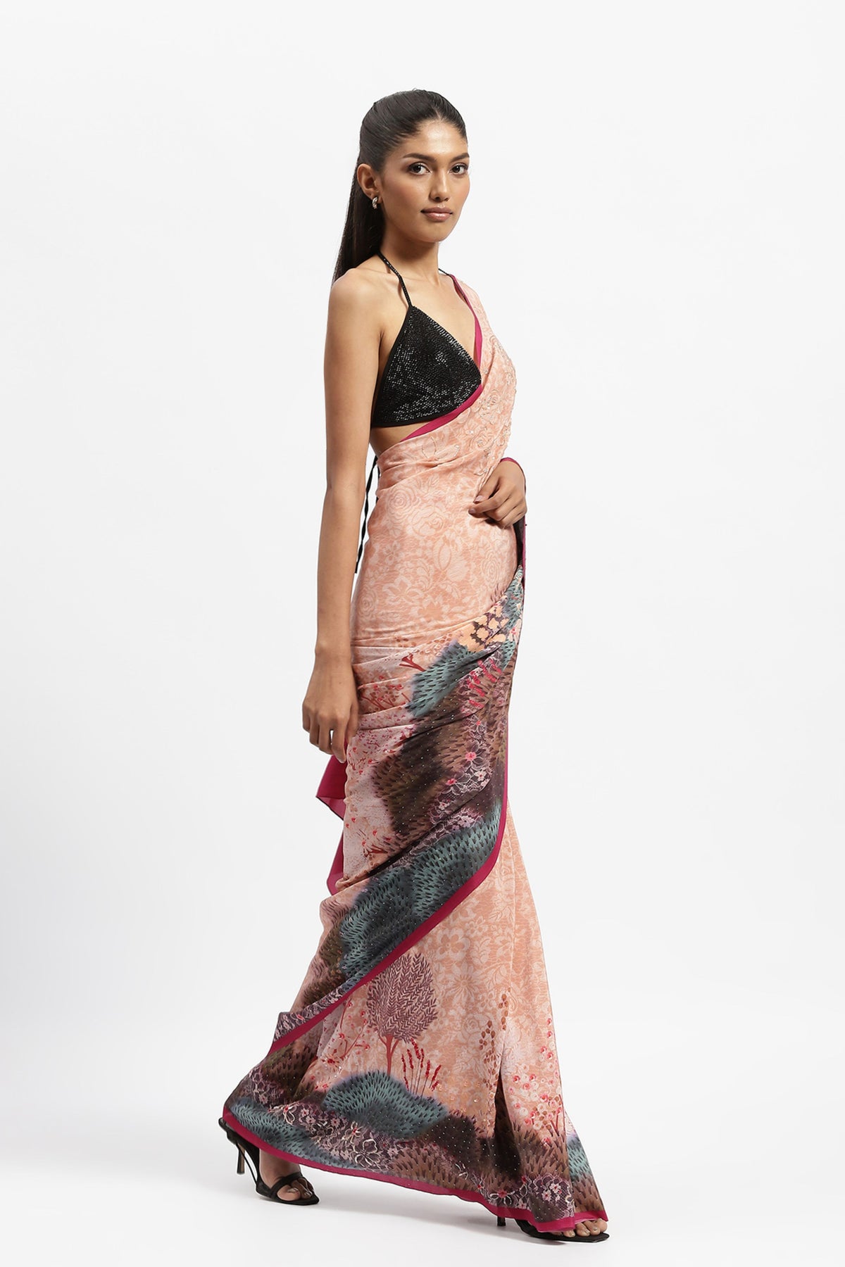 Messenger Embellished Saree