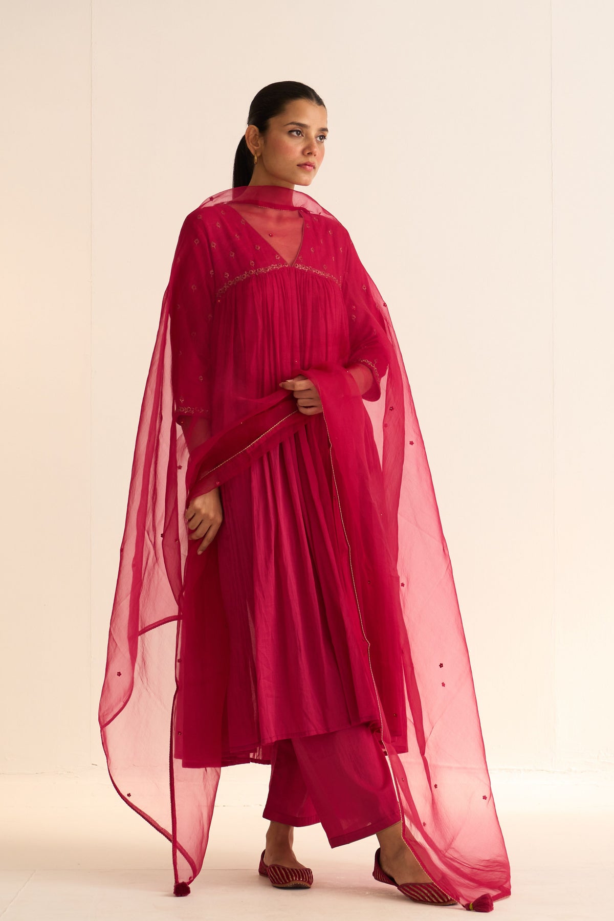 Aarish Rani Pink Dupatta