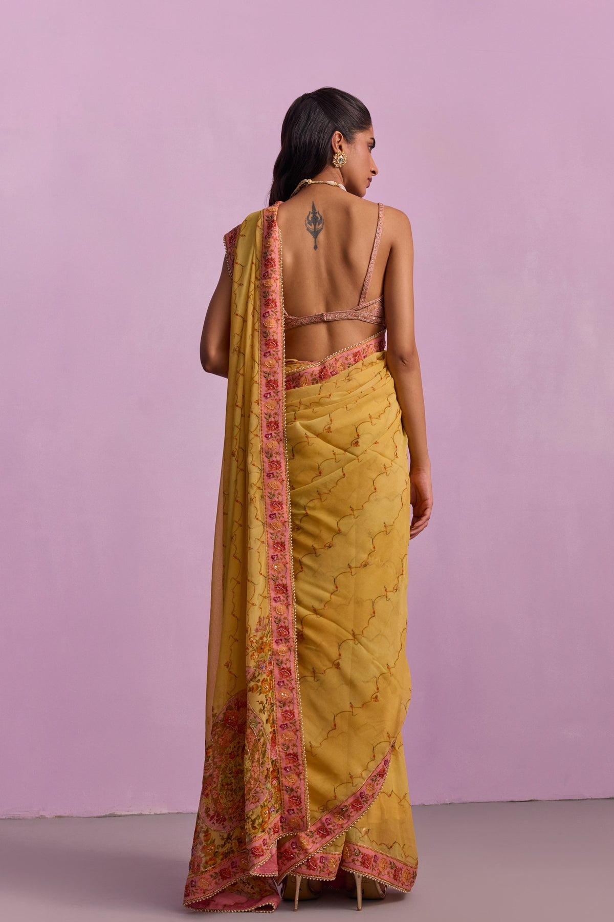 Yellow Inaya Saree Set