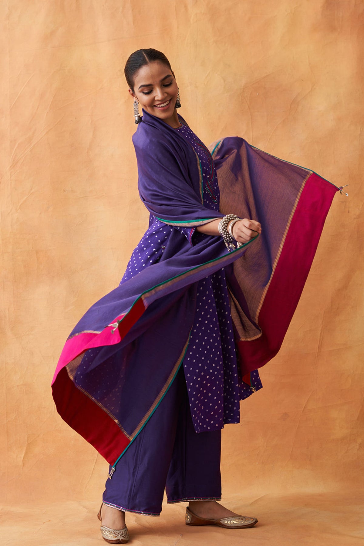 Purple Kurta Set