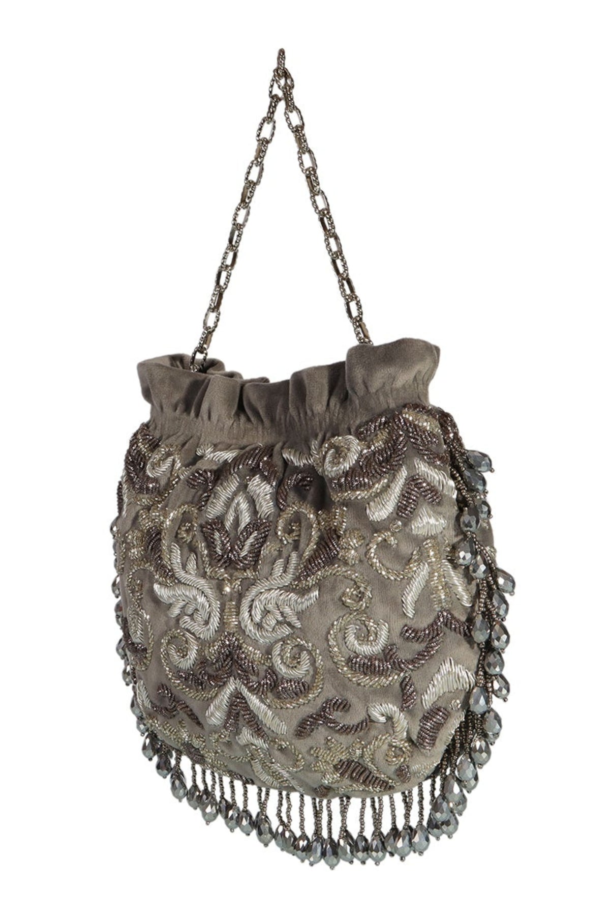 Aparajita Grey Potli Bag