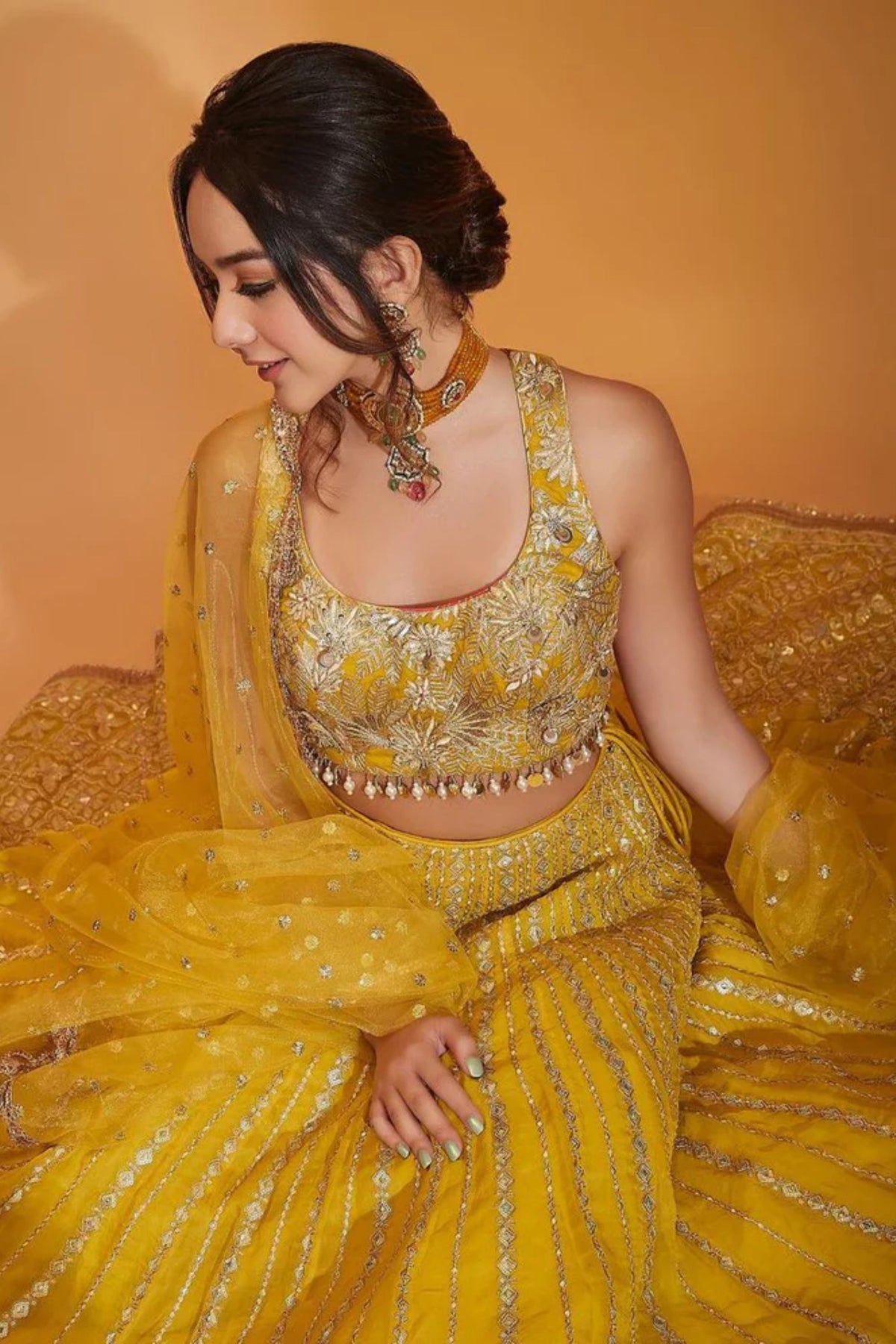 Ishika Yellow Lehenga Set